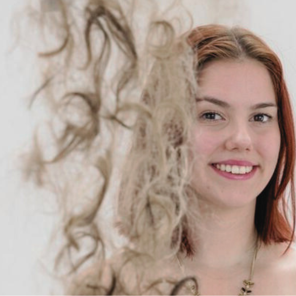 Jessica Lewis's Human Hair Artwork exhibition at Nottingham Trent University